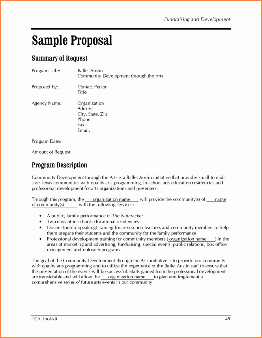 Educational Program Proposal Template Beautiful 6 formal Business Proposal format