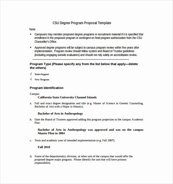 Educational Program Proposal Template Fresh 8 Sample Program Proposal Templates to Download