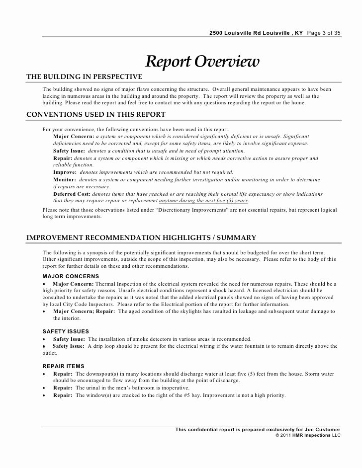 Electrical Inspection Report Template Fresh Electrical Condition Report Template Neonhonest