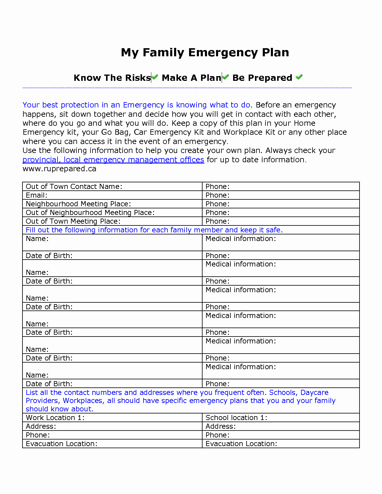Emergency Communication Plan Template Unique Best S Of Family Disaster Plan Example Emergency