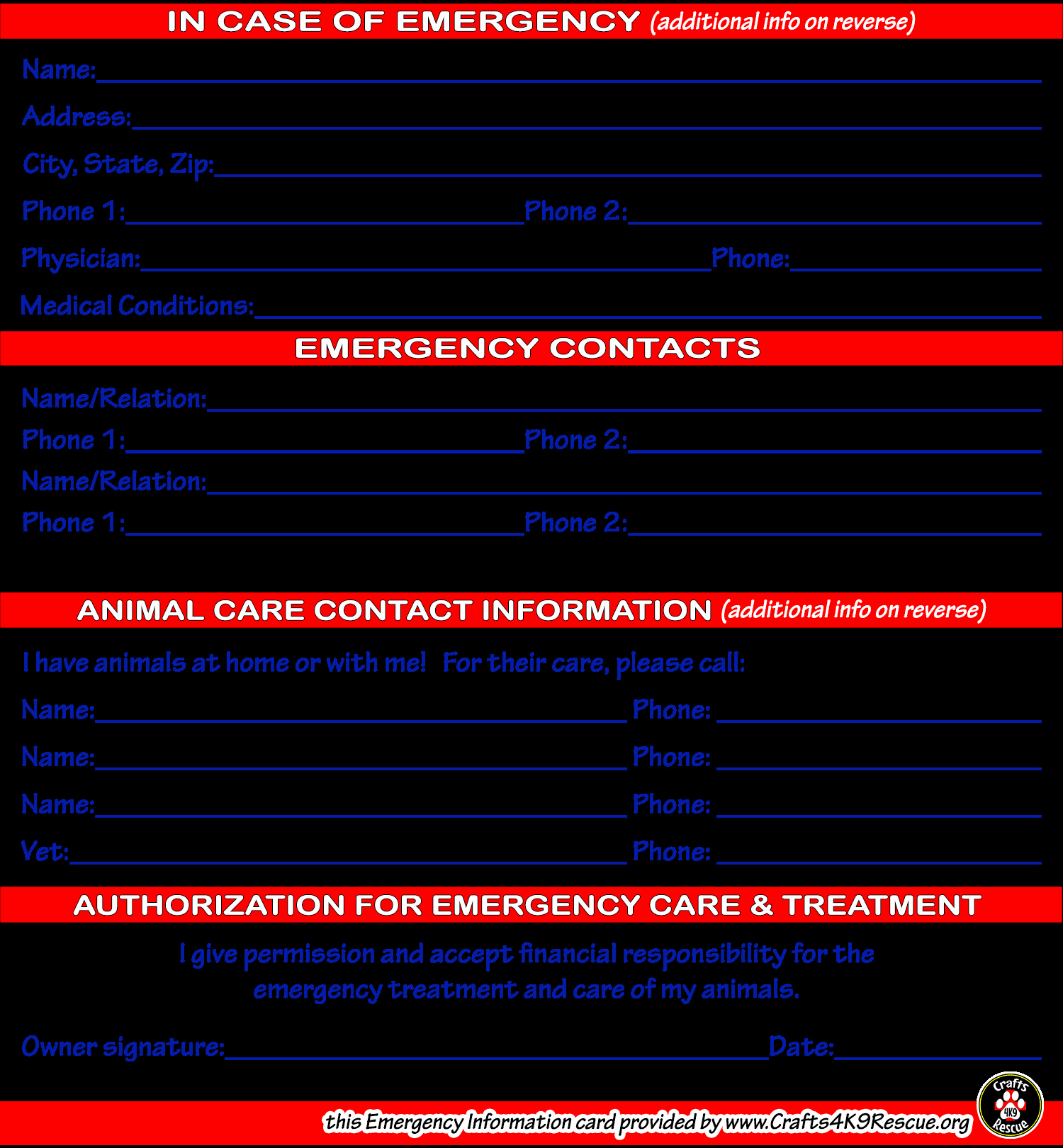 Emergency Contact Card Template New Emergency Information Card Template
