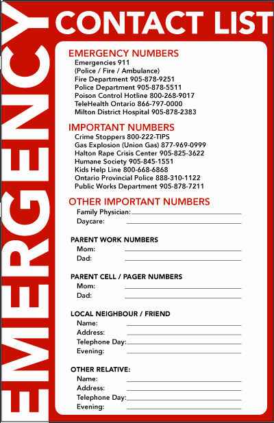 Emergency Phone Number Template Fresh Summer is Almost Here Tips On Leaving for Vacation