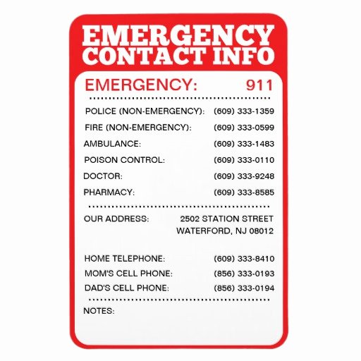 Emergency Phone Numbers Template Best Of Best Family Disaster Kit Tramadol Emergency Telephone