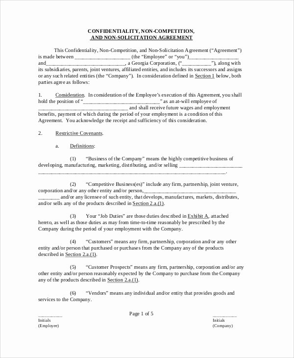 Employee Confidentiality Agreement Template Best Of 9 Sample Confidentiality Agreement forms