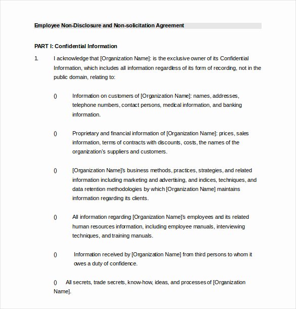 Employee Confidentiality Agreement Template Luxury 21 Employee Agreement Templates – Word Pdf Apple Pages