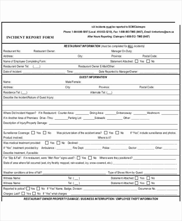 Employee Incident Report Template Beautiful 36 Incident Report formats Pdf Word Pages