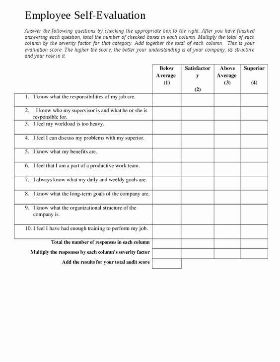 Employee Self Evaluation Template Best Of Pinterest • the World’s Catalog Of Ideas