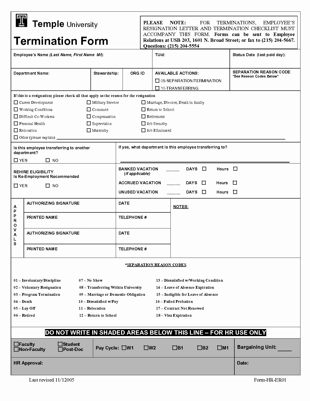 Employee Separation form Template Beautiful Employee Separation form Template Portablegasgrillweber