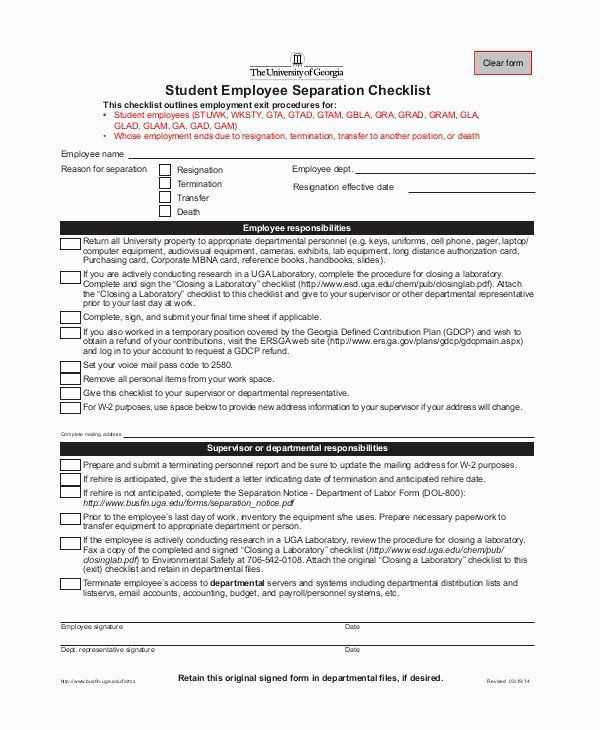 Employee Separation form Template Best Of 5 Employment Separation form Templates Pdf Word