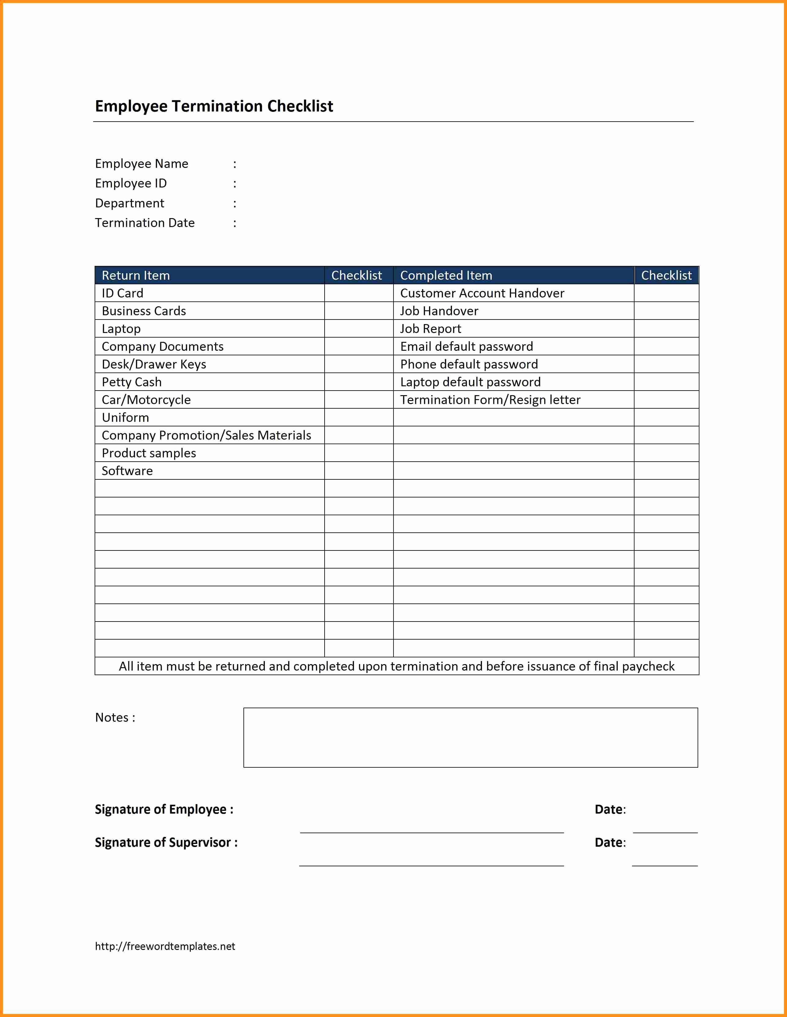 Employee Separation form Template Inspirational Employee Separation form Template Portablegasgrillweber