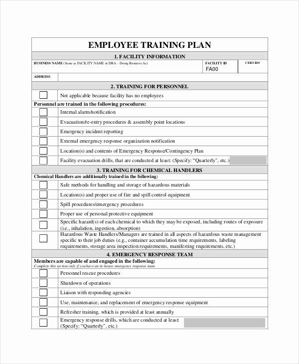 Employee Training Plan Template Elegant Training Plan 13 Free Pdf Word Documents Download