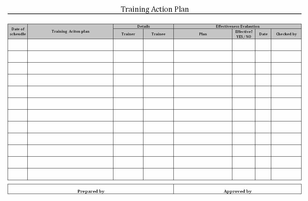 Employee Training Plan Template Unique Employee Training Matrix Template Excel Download