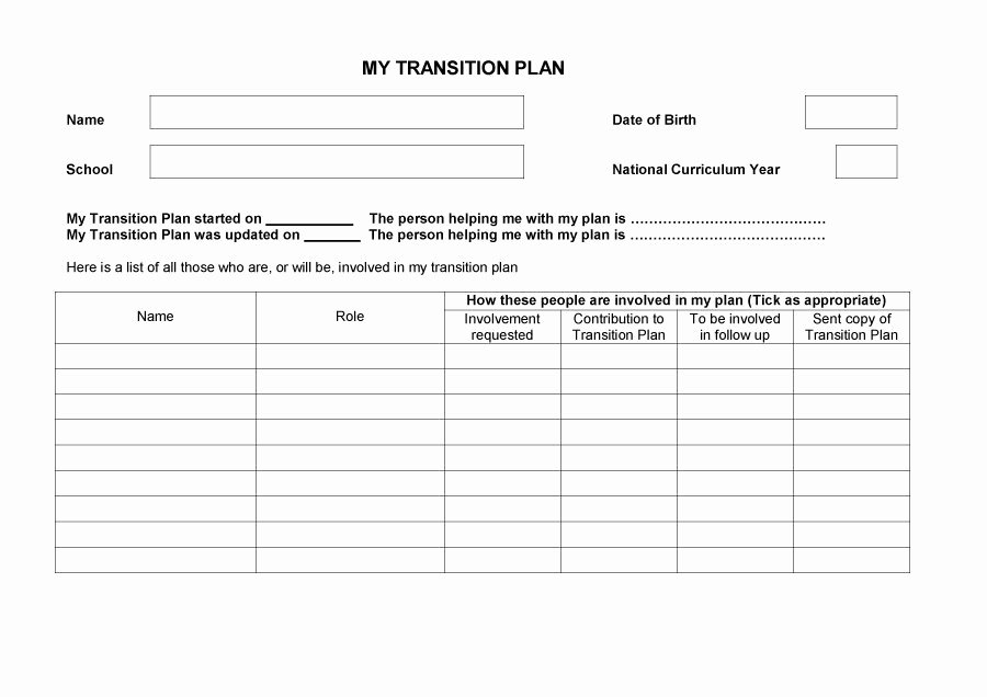 Employee Transition Plan Template Luxury Transition Plan Template for Leaving Job Templates Data