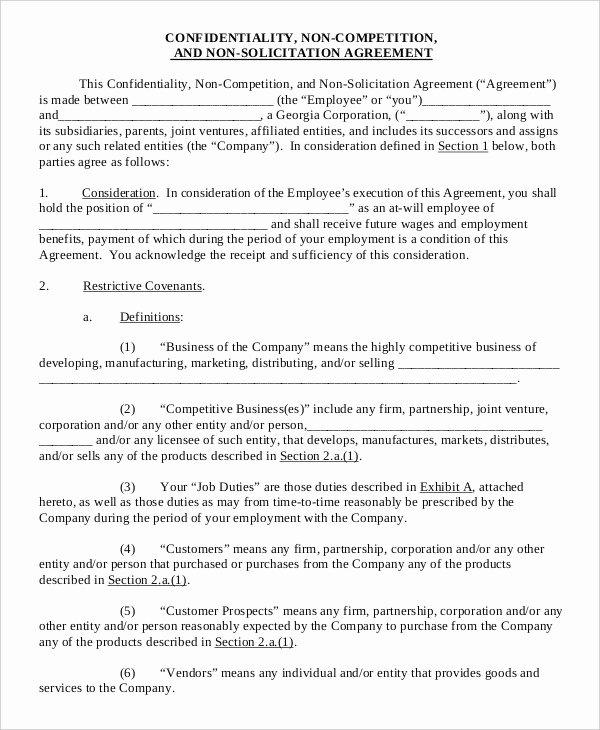 Employment Confidentiality Agreement Template Elegant Confidentiality Agreement form 10 Free Word Pdf