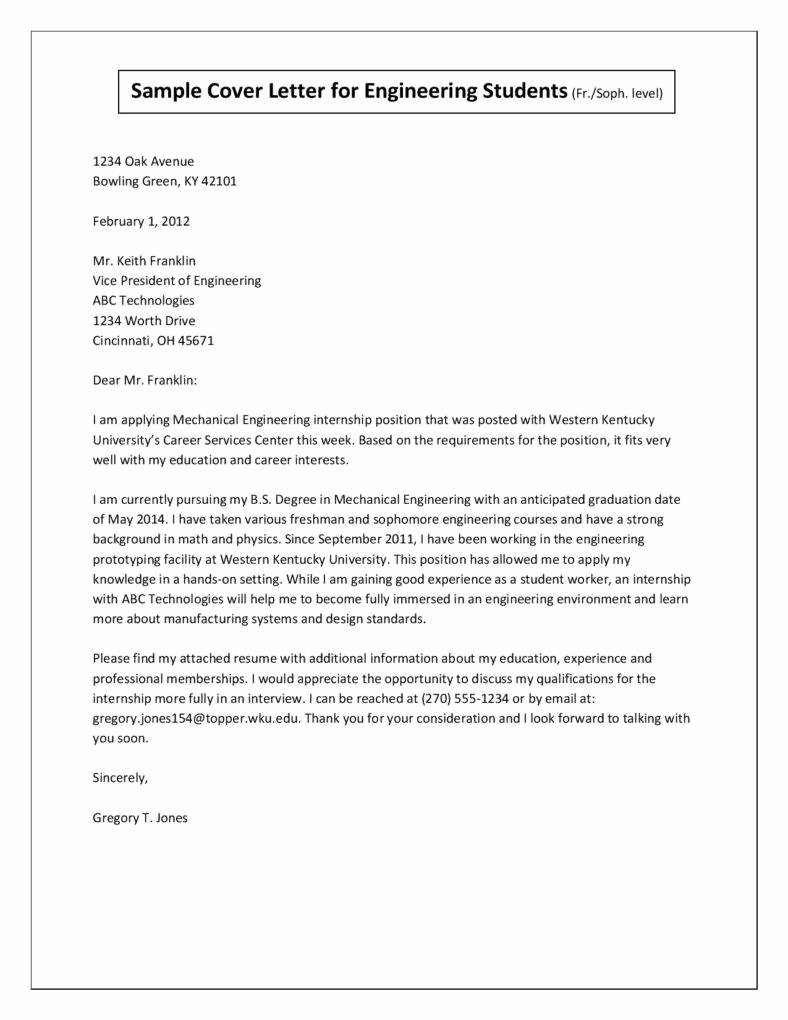 Engineering Cover Letter Template Awesome Job Application Standing Out From the Pack