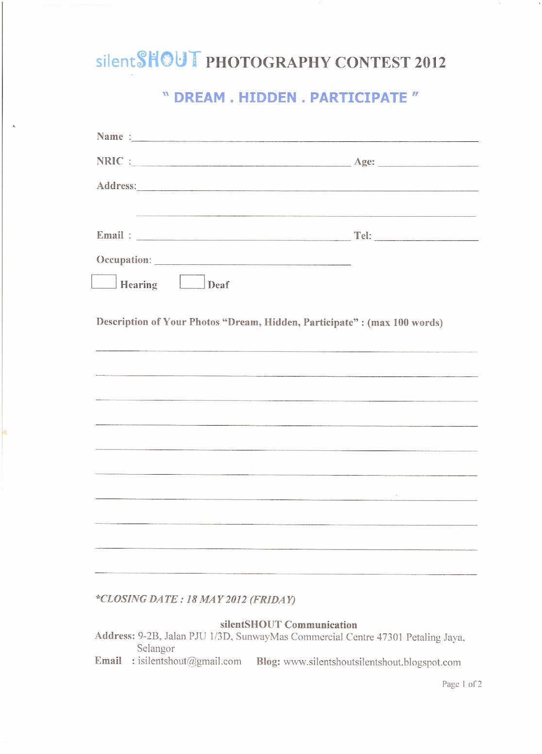 Entry form Template Word Best Of 10 Entry form Template Word Ywijr