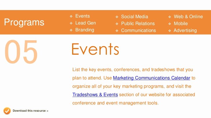 Event Marketing Plan Template Unique Marketing Plan Presentation Template