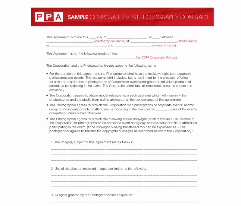 Event Photography Contract Template Lovely 13 Graphy Contract Examples &amp; Samples Pdf Doc