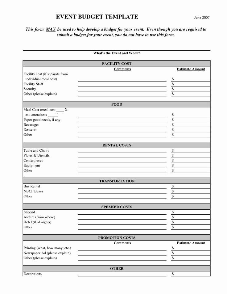 Event Planning form Template Best Of Party Planner Template
