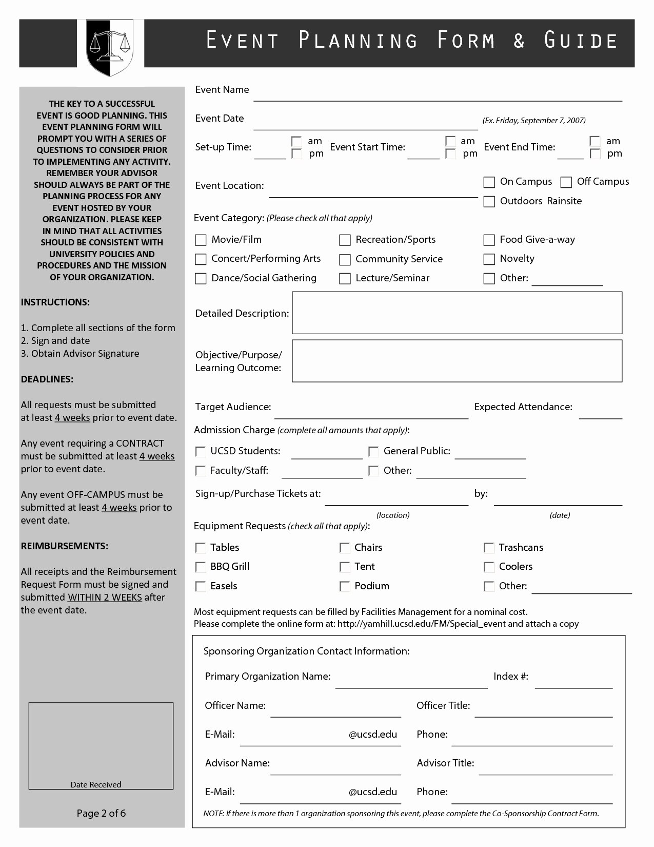 Event Planning Guide Template Stcharleschill Template