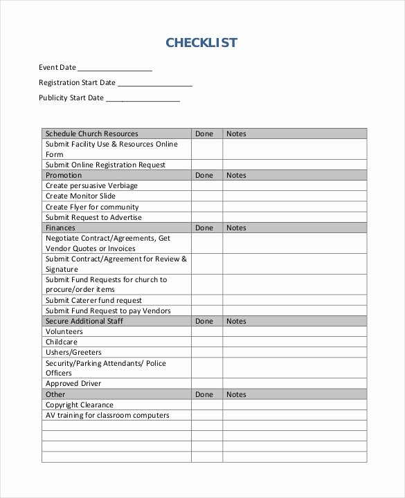 Event Planning Proposal Template New 18 event Checklist Templates Pdf Doc