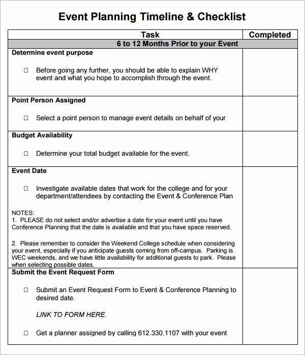 Event Planning Proposal Template Unique event Planning Checklist 7 Download Free Documents In Pdf