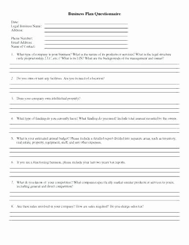 Event Planning Questionnaire Template Best Of event Planning Questionnaire Party Planner Contract