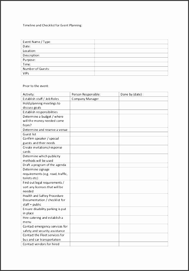 Event Planning Questionnaire Template Fresh 7 Sample Church event Planning Checklist
