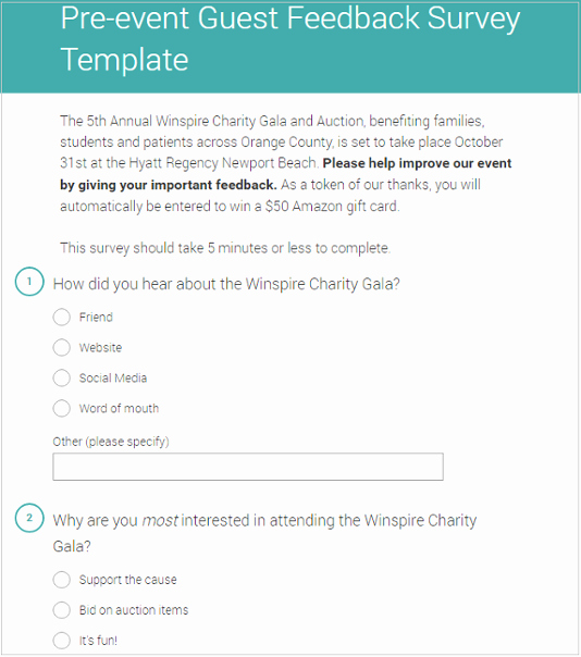 Event Planning Questionnaire Template Luxury Get to Know Your Donors the Ultimate Guide to Nonprofit