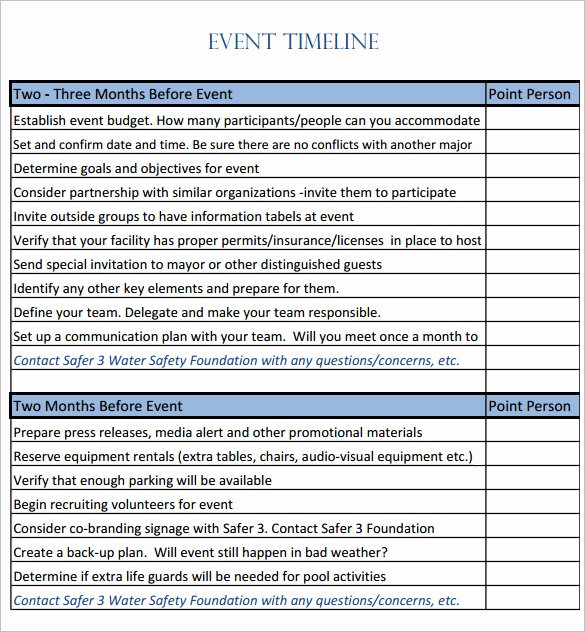 Event Planning Timeline Template Best Of 8 event Timeline Templates Free Sample Example format