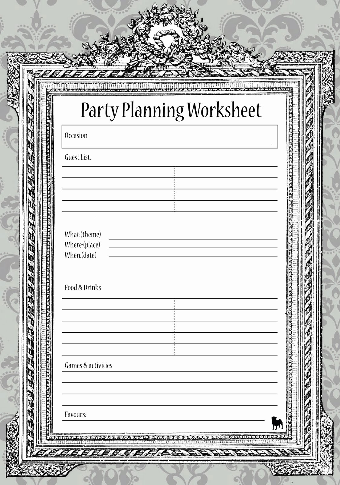 Event Planning Worksheet Template Fresh soiree Mom &quot;providing Tips and Tricks to Make You the