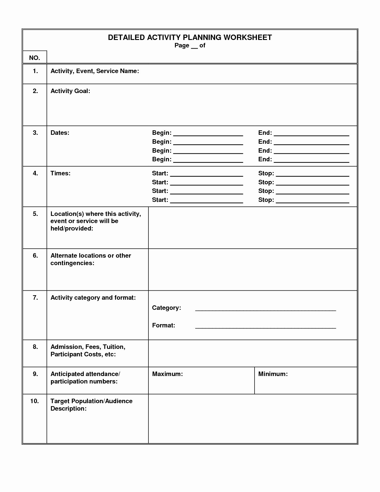 Event Planning Worksheet Template Luxury or Church event Planning Worksheet – Diocesisdemonteria