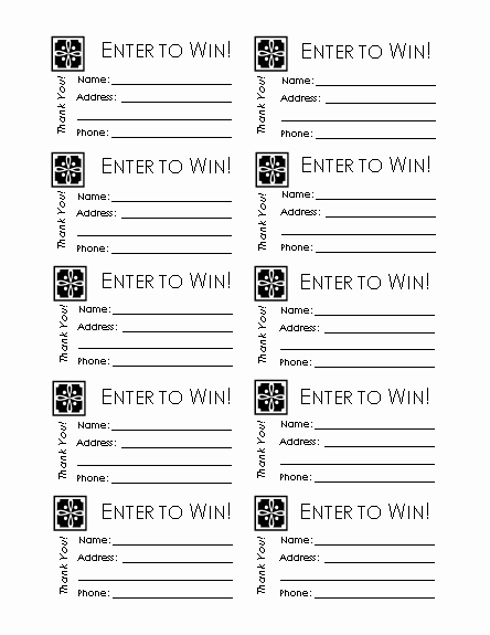 Event Ticket Template Free Awesome Raffle Tickets 10 Per Page Templates Fice