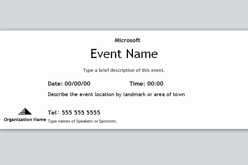 Event Ticket Template Free Fresh event Ticket Template
