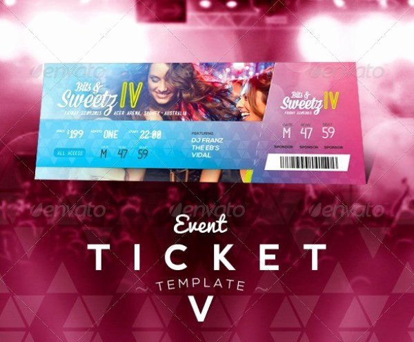 Event Ticket Template Photoshop Elegant 46 Print Ready Ticket Templates Psd for Various Types Of