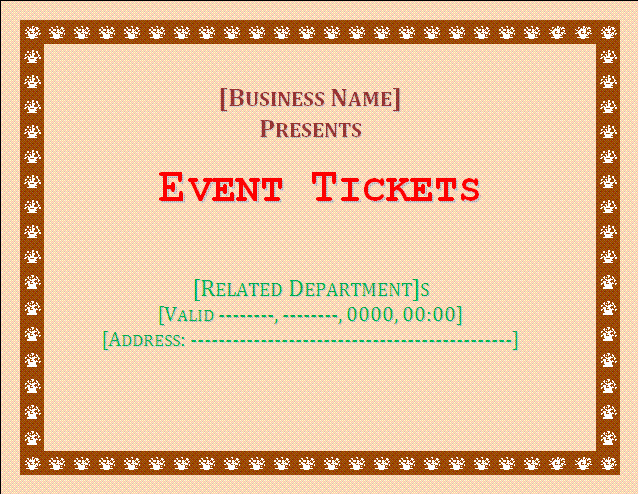 Event Ticket Template Word Fresh Packing Slip Template Word