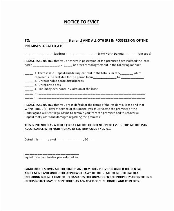 Eviction Notice Florida Template Luxury 10 Printable Eviction Notice forms Pdf Google Docs Ms