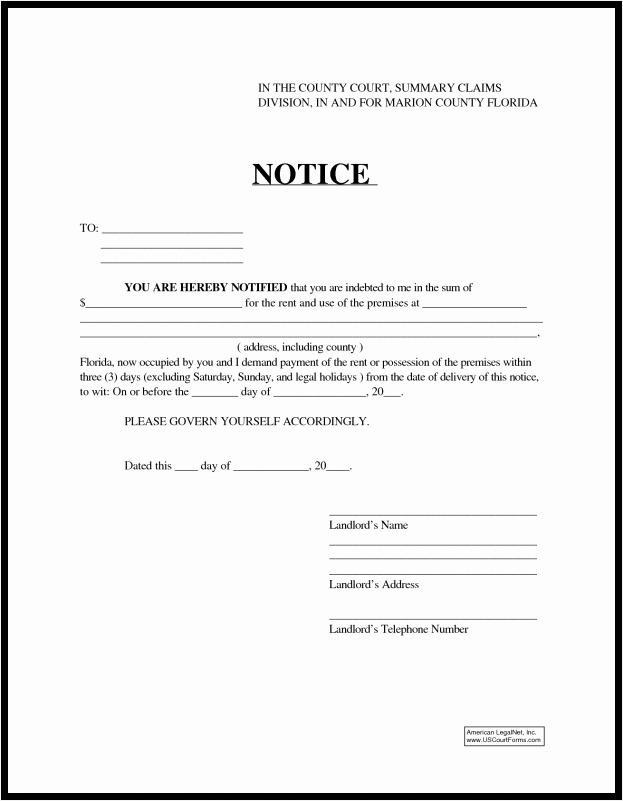 Eviction Notice Template California Inspirational Blank Eviction Notice Example Mughals