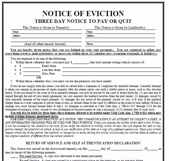 Eviction Notice Template Texas Beautiful Eviction Notice Texas