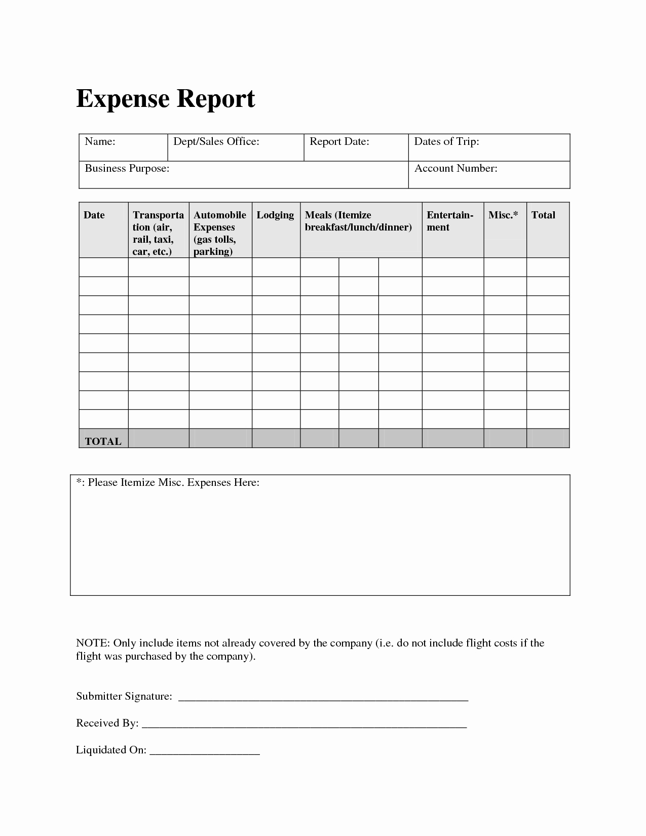 Excel Expense Report Template Fresh Outstanding Excel Expense Report Template by Whitecheese