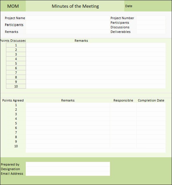Excel Meeting Minutes Template Fresh Meeting Minutes Template 16 Download Free Documents In