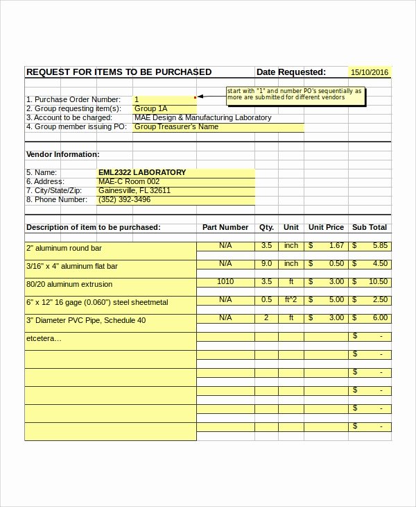 Excel Purchase order Template Fresh Excel order form Template 19 Free Excel Documents