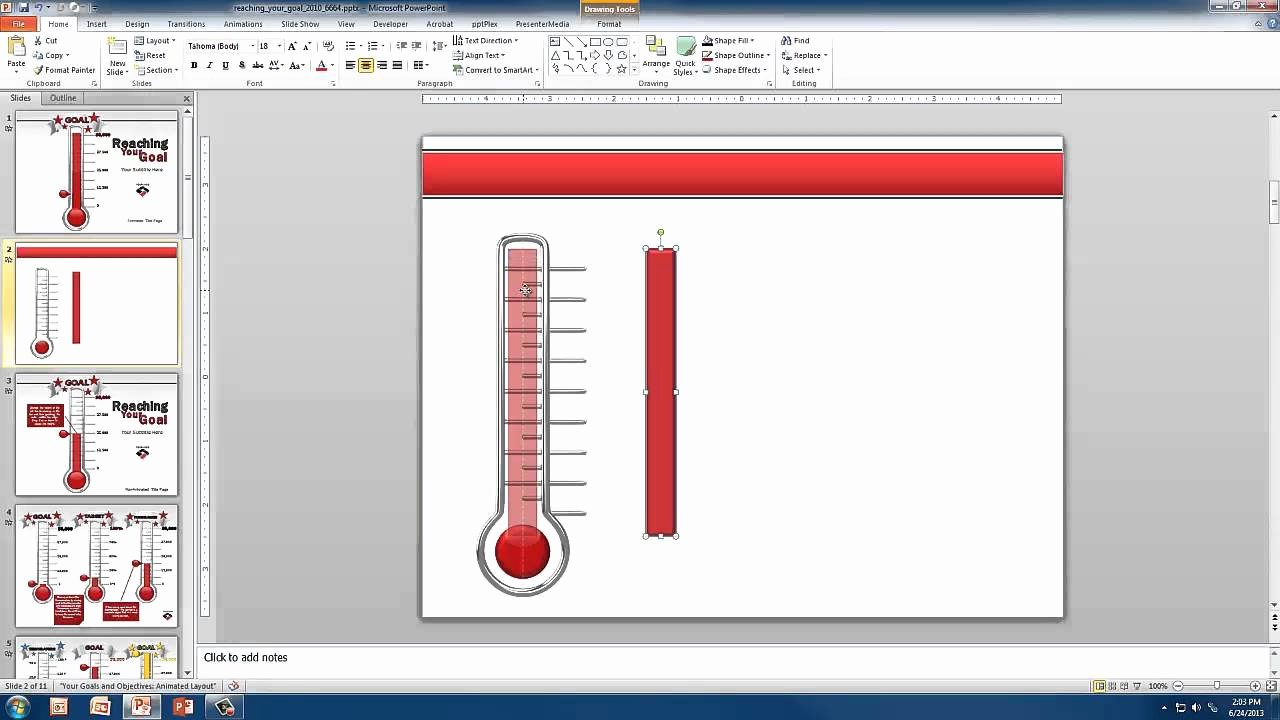 Excel thermometer Chart Template Awesome Create A Custom thermometer