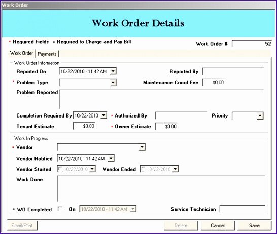 Excel Work order Template Beautiful 8 Maintenance Work order Template Excel Exceltemplates