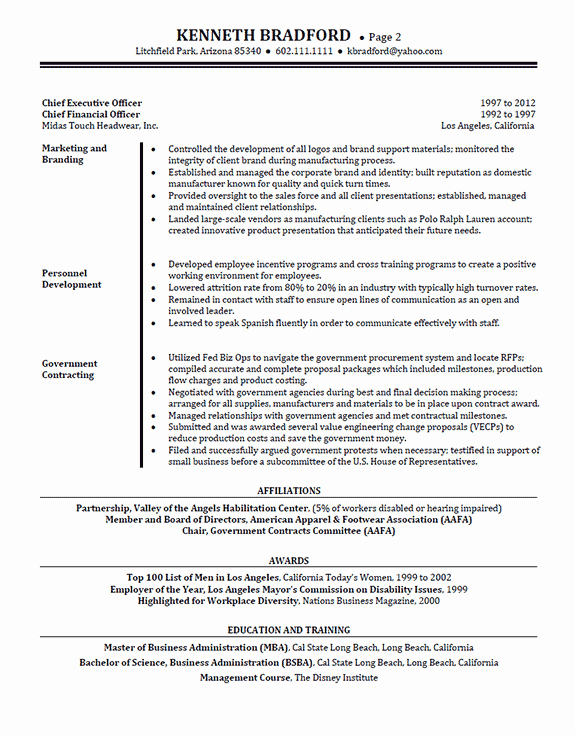 Executive Director Resume Template Best Of High Level Executive Resume Example Sample