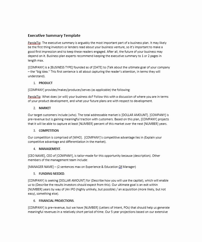 Executive Summary Template Pdf Best Of 30 Perfect Executive Summary Examples &amp; Templates