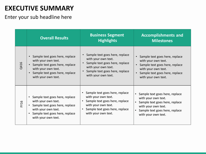 Executive Summary Template Ppt Lovely Executive Summary Powerpoint Template