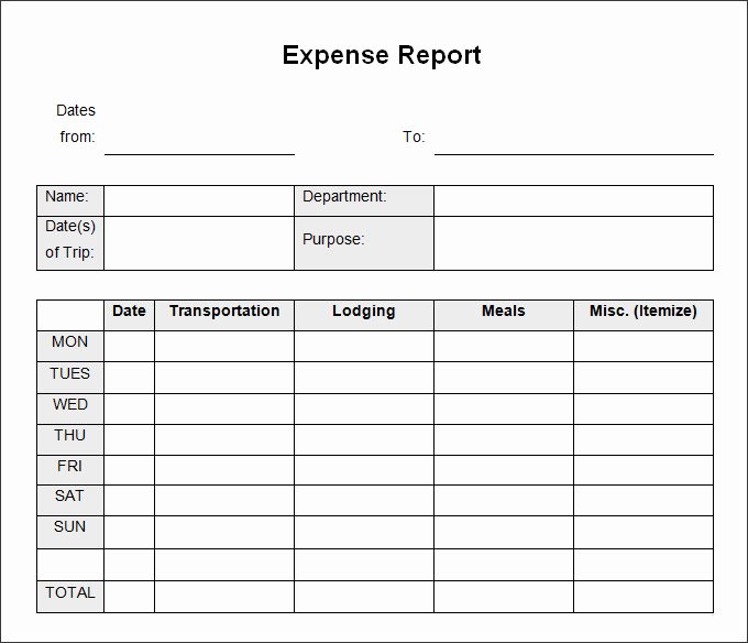 Expense Report Template Excel Best Of 27 Expense Report Templates Pdf Doc