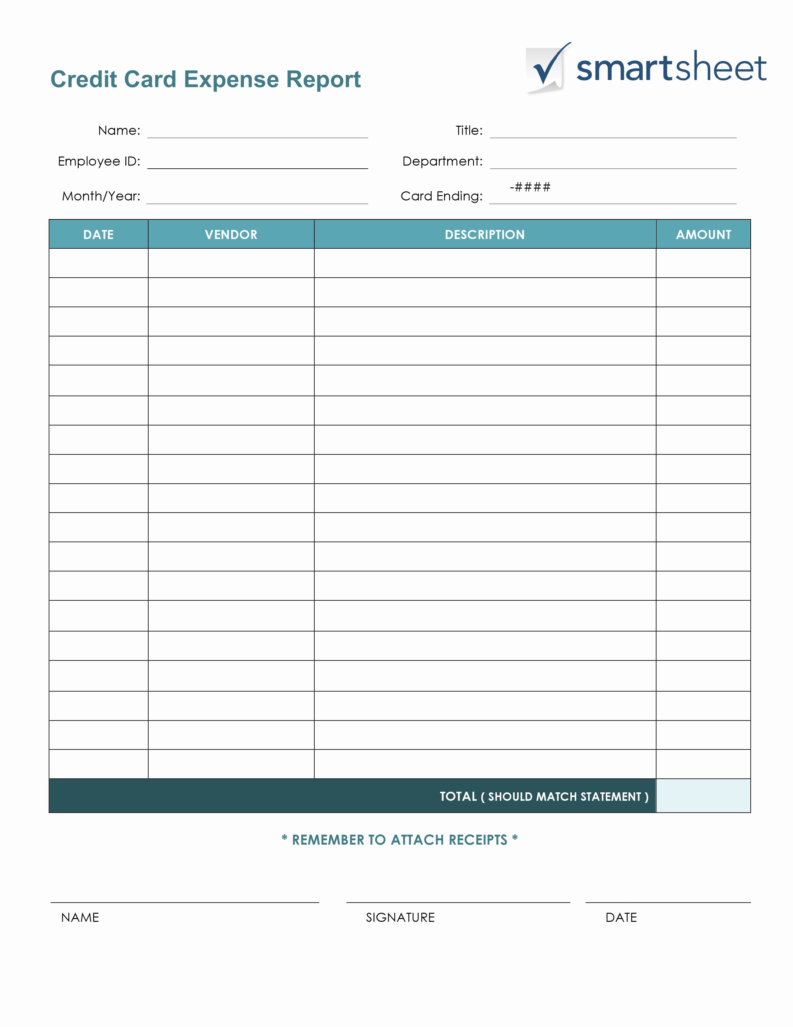 Expense Report Template Excel Unique Free Expense Report Templates Smartsheet