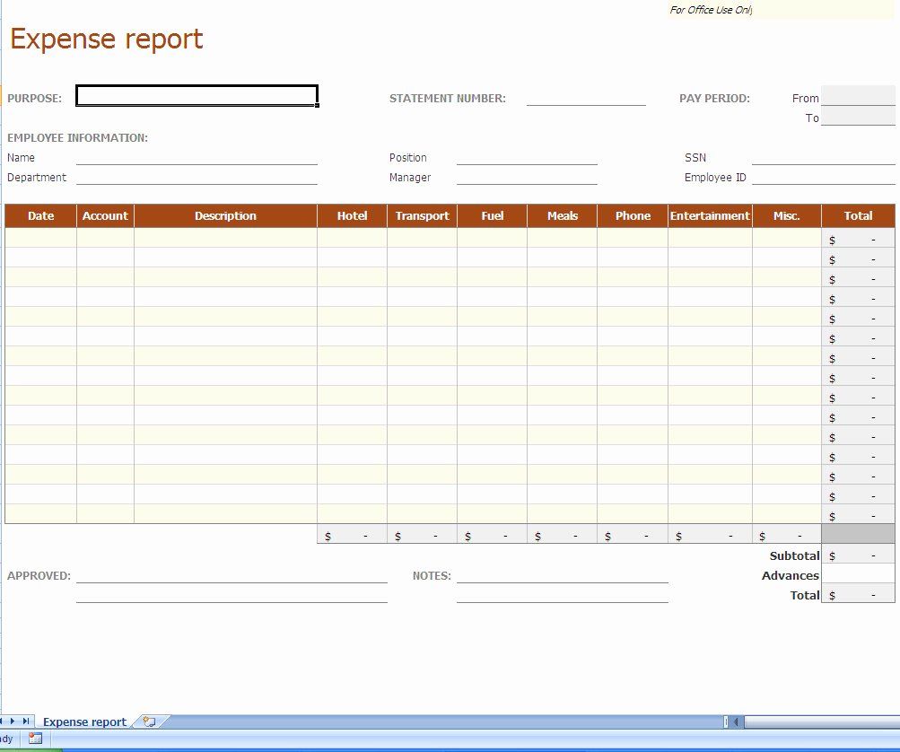 Expense Report Template Free Awesome Business Expenses Template Spreadsheet Templates for